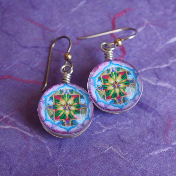 Transformation Mandala Earrings Mandala Art Plates